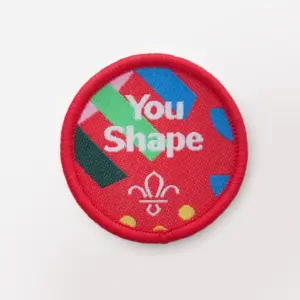 Squirrel You Shape Central Badge