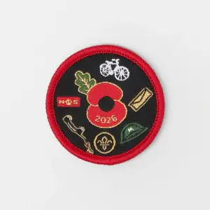 Poppy & Scouts Uniform Badge 2026